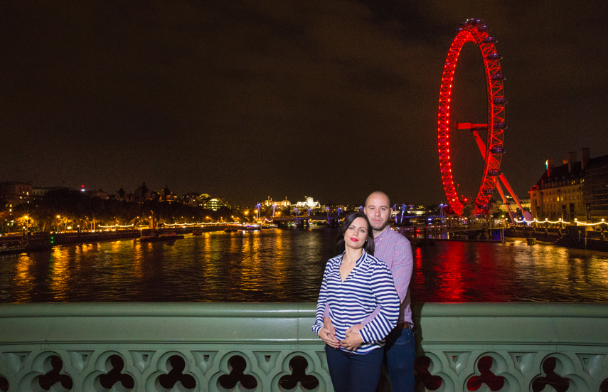 pre-wedding photoshoot with London landmarks